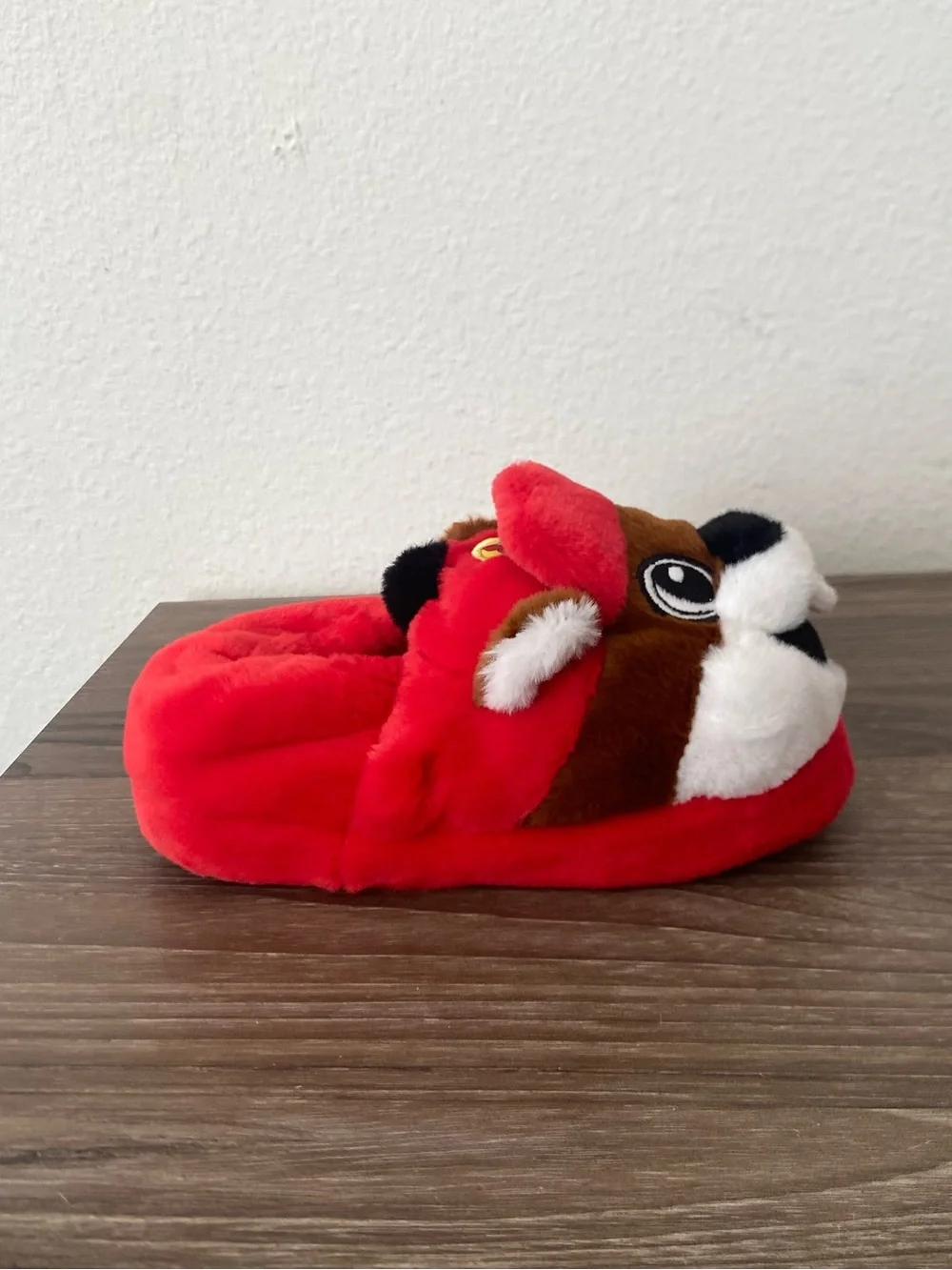 Buc-ee's Kids Beaver Animal Face 3D Slippers Size  Large (9-10) Red